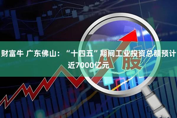 财富牛 广东佛山：“十四五”期间工业投资总额预计近7000亿元